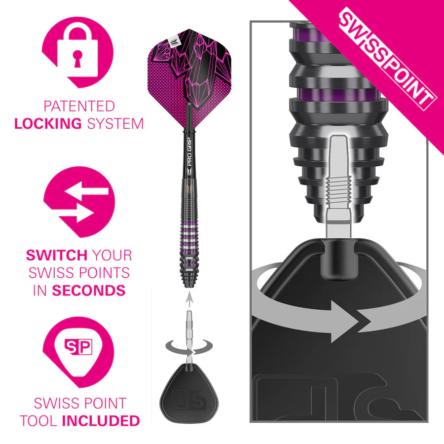 Target Lorraine Winstanley G2 90% Tungsten SP Steel Tip Darts 24g