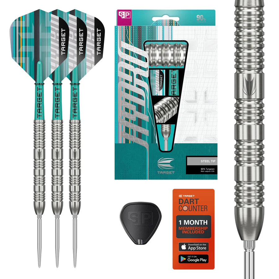 Target Hydro 02 90% Tungsten SP Steel Tip Darts