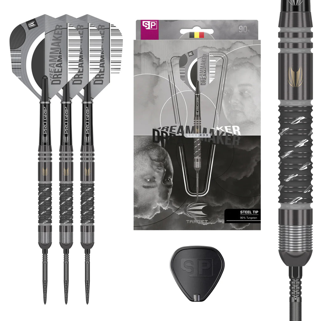 DIMITRI VAN DEN BERGH X ECHO 90% TUNGSTEN SP STEEL TIP DARTS BY TARGET