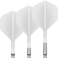 Target K-Shift White No2 Spinning Integrated Flights & Shafts
