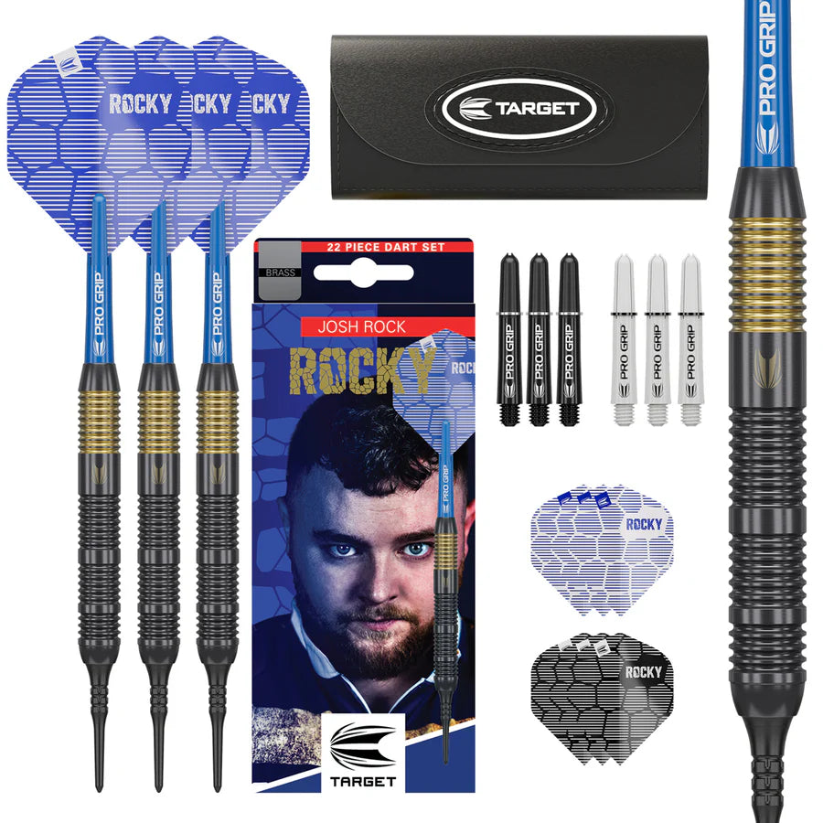 Josh Rock Brass Soft Tip Darts by Target 18g