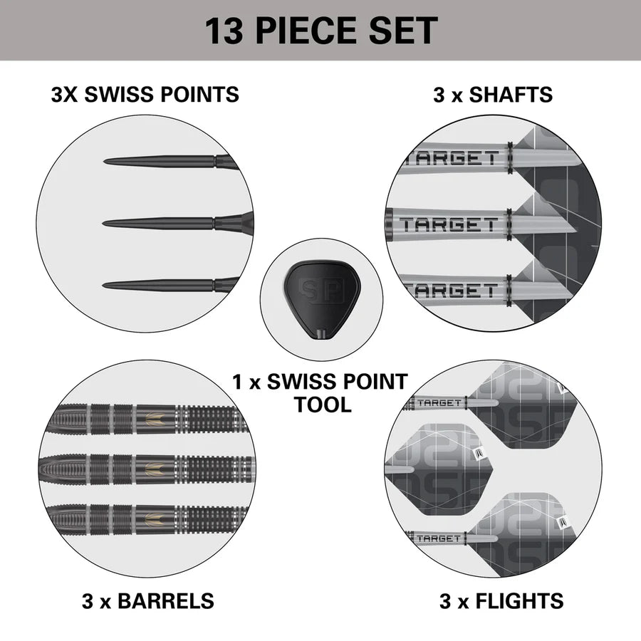 Aspinall x Echo 90% Tungsten SP Steel Tip Darts by Target