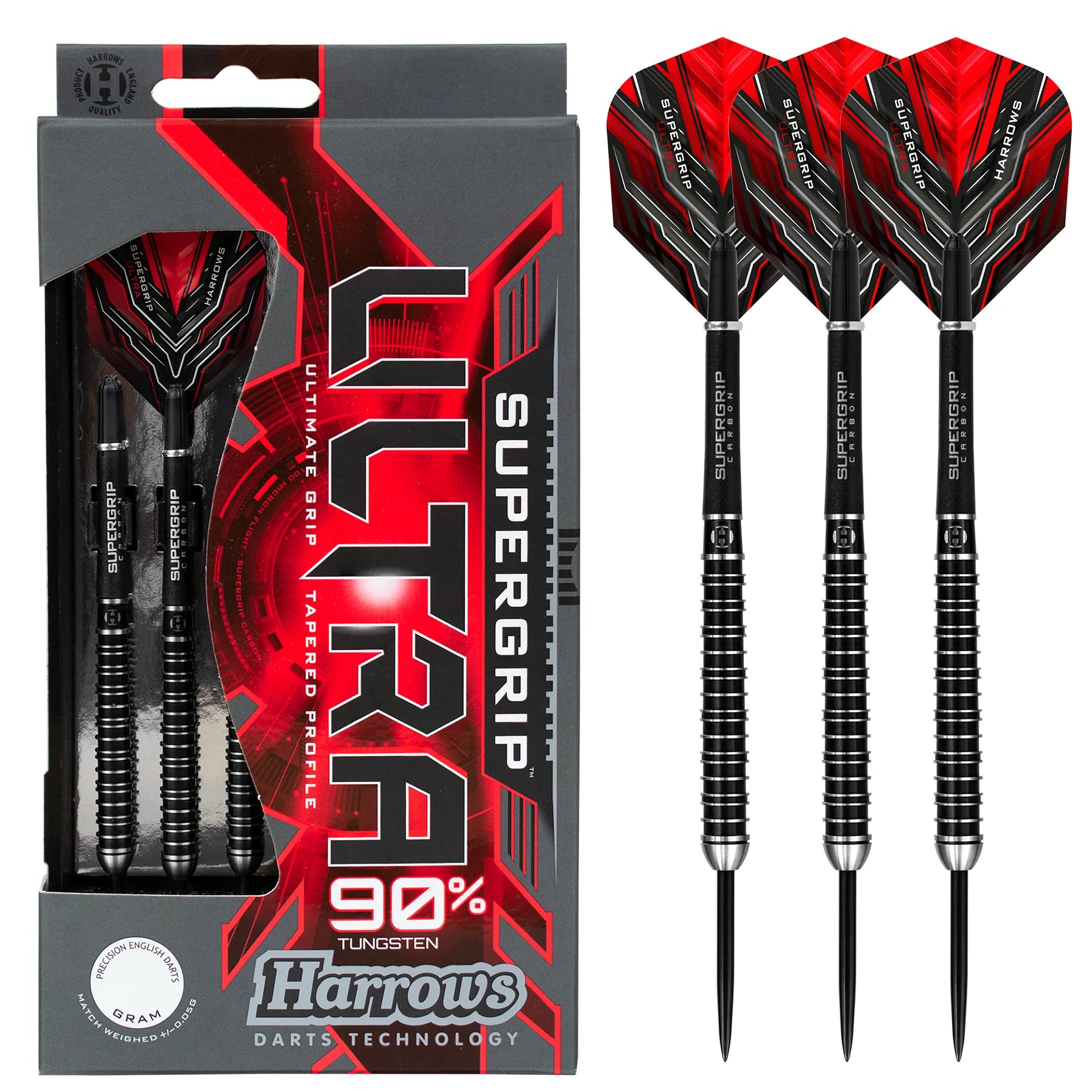 Harrow Supergrip Ultra 90% Steel Tip Darts